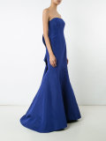 strapless trumpet gown