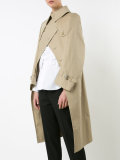 graffiti back open trench coat