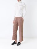 cropped knitted trousers 