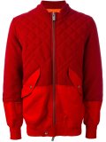 panelled bomber jacket
