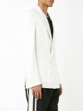 shawl lapel crossed blazer