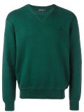 embroidered logo sweatshirt