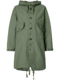 buttoned military coat