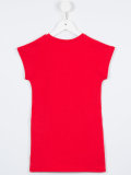 patch style print dress