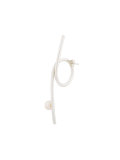 Circumference Single Earring with Pearl