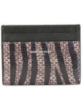 Paris zebra print cardholder