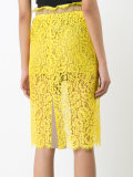 Floral Lace Midi Skirt