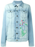 Hama bead embellished denim jacket