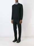contrast shoulder pullover