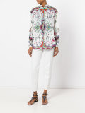 Multicoloured print blouse