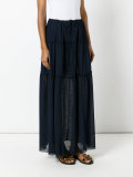 pleated maxi skirt