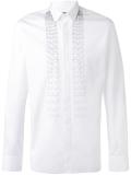 embroidered stripe detail shirt
