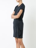 wrapped waist T-shirt dress