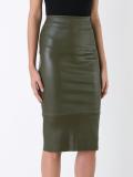 high waist pencil skirt