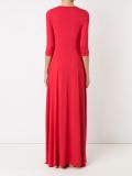 v-neck long evening dress