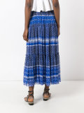 pattern pleated skirt