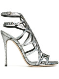 glitter-effect sandals