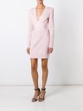 knit panel mini dress