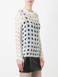 net longsleeved blouse