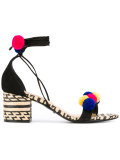 contrast sandals 