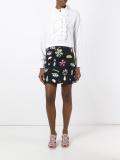 multi-print mini skirt