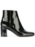 patent ankle boots