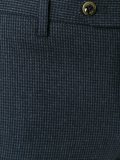 checked skinny fit trousers