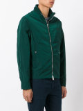 zipped bomber jacket