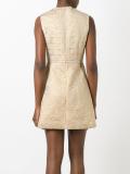 bird appliqué jacquard dress