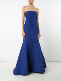 strapless trumpet gown
