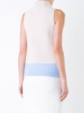 sleeveless mock neck top