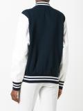 contrast bomber jacket