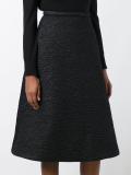 cloqué A-line skirt