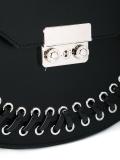 lace-up detailing shoulder bag