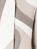 patchwork single breasted coat 