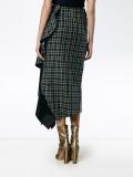 check print ruffle skirt