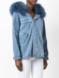 furry trim jacket 
