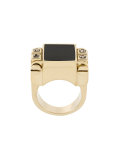chunky art deco ring