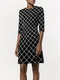 pearl embellished lattice dress