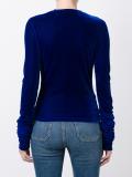 long sleeve velvet top