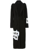 multi-print long coat