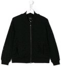 zipped bomber jacket 