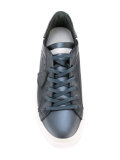 contrast lace up trainers 