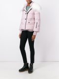 goat fur padded short coat