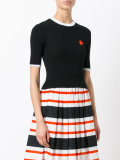 heart patch knitted top