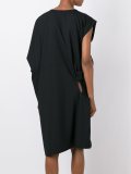 scalloped ruffle front dress