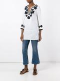 floral embroidery blouse