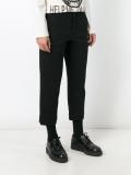 tailored cropped trousers