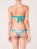 printed bandeau bikini set