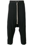 cropped drop-crotch joggers